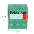 Pukka Pad Projectboek Pukka Pad Metallic A4 lijn 5-tabs 200 pagina's 80gr groen