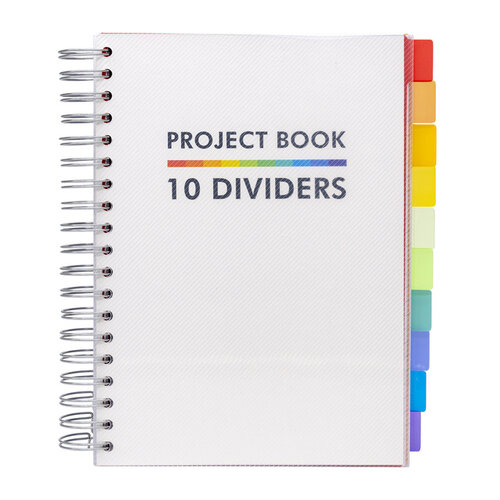 Pukka Pad Carnet de projets Pukka Pad White B5 ligné 10 intercalaires 400 pages 80g