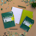 Pukka Pad Carnet de projets Pukka Pad Recycled A4 ligné 5 intercalaires 4 perf 200 pages 80g vert