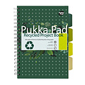 Pukka Pad Projectboek Pukka Pad Recycled B5 lijn 4-tabs 200 pagina's 80gr groen