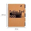 Pukka Pad Carnet de projets Pukka Pad Kraft A4 ligné 5 intercalaires 200 pages 80g