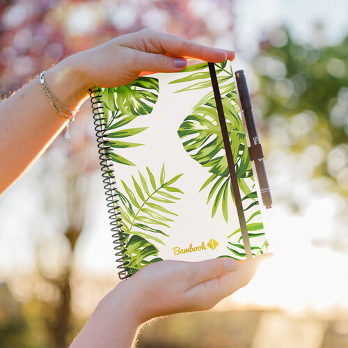 Bambook Carnet de notes Bambook Original Tropical A5 ligné 40 pages effaçable