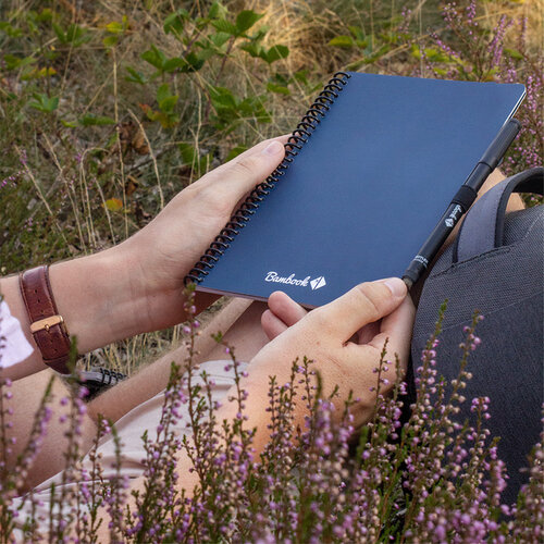 Bambook Carnet de notes Bambook Original Navy A5 ligné 40 pages effaçable