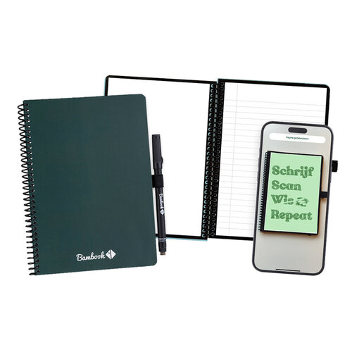 Bambook Carnet de notes Bambook Original Forest A5 ligné 40 pages effaçable