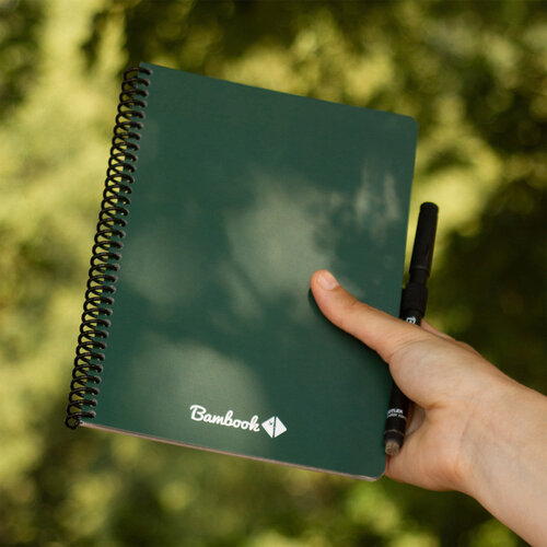 Bambook Carnet de notes Bambook Original Forest A5 ligné 40 pages effaçable