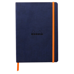 Carnet de notes Rhodia A5 ligné 80 feuilles 90g bleu nuit