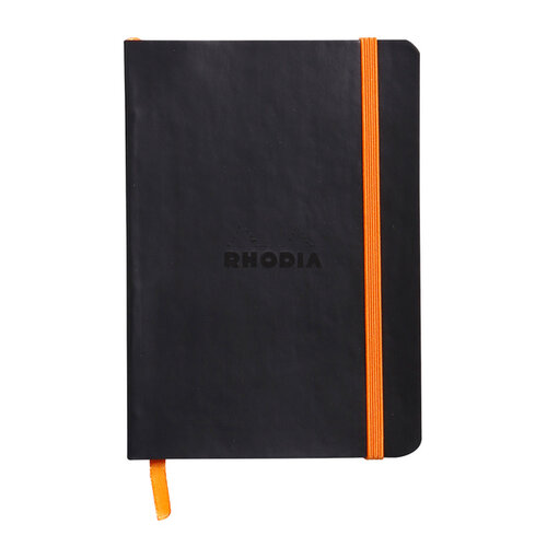 Rhodia Carnet de notes Rhodia A6 ligné 72 feuilles 90g noir