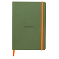 Rhodia Notitieboek Rhodia A5 lijn 80 vel 90gr saliegroen