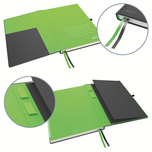 Leitz Notitieboek Leitz Complete 187x242mm lijn 160 pagina's 100gr zwart