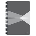 Leitz Cahier Leitz Office A5 ligné 180 pages 80g gris gris