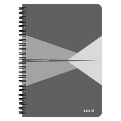 Cahier Leitz Office A5 ligné 180 pages 80g gris gris
