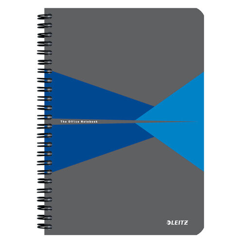 Leitz Notitieboek Leitz Office A5 lijn 180 pagina's 80gr grijs blauw