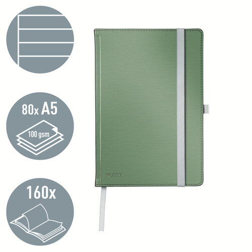 Leitz Carnet de notes Leitz Style A5 ligné 160 pages 100g vert
