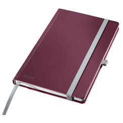 Carnet de notes Leitz Style A5 ligné 160 pages 100g rouge