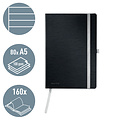 Leitz Notitieboek Leitz Style A5 lijn 160 pagina's 100gr zwart
