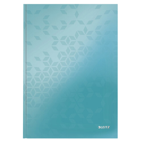 Leitz Notitieboek Leitz WOW A4 160 pagina's 90gr lijn ijsblauw
