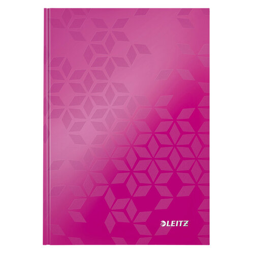 Leitz Notitieboek Leitz WOW A5 160blz 90gr lijn roze