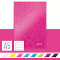 Leitz Notitieboek Leitz WOW A5 160blz 90gr lijn roze