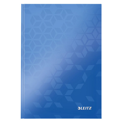 Leitz Notitieboek Leitz WOW A5 160blz 90gr lijn blauw