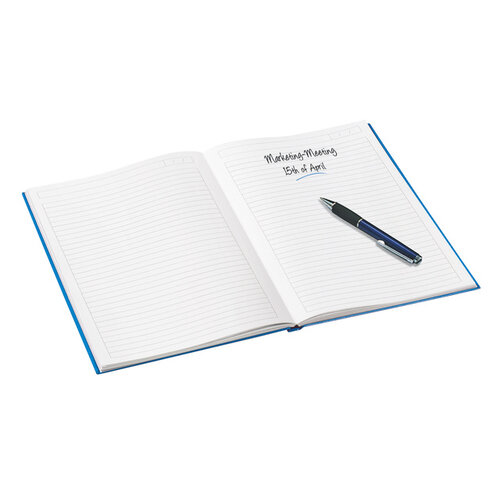Leitz Notitieboek Leitz WOW A5 160blz 90gr lijn blauw