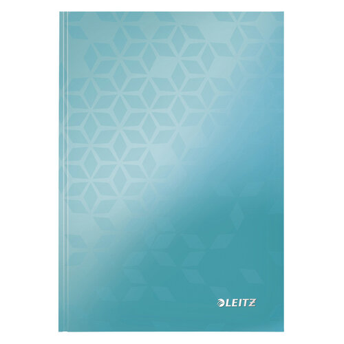 Leitz Notitieboek Leitz WOW A5 160blz 90gr lijn ijsblauw