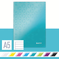 Leitz Notitieboek Leitz WOW A5 160blz 90gr lijn ijsblauw