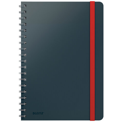 Leitz Cahier de notes Leitz Cosy spirale B5 ligné 160 pages 100g gris