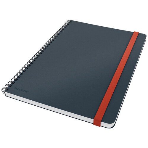 Leitz Cahier de notes Leitz Cosy spirale B5 ligné 160 pages 100g gris