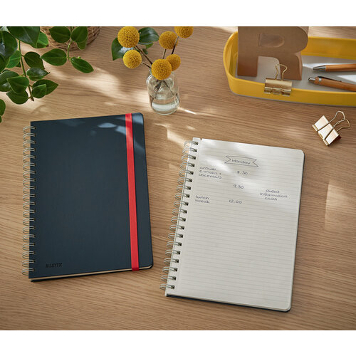 Leitz Cahier de notes Leitz Cosy spirale B5 ligné 160 pages 100g gris