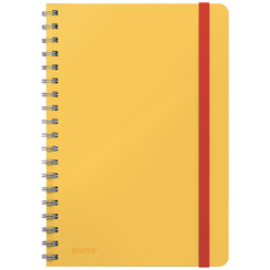 Cahier de notes Leitz Cosy B5 spirale ligné 160 pages 100g jaune
