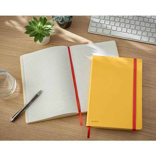 Leitz Cahier de notes Leitz Cosy B5 spirale ligné 160 pages 100g jaune