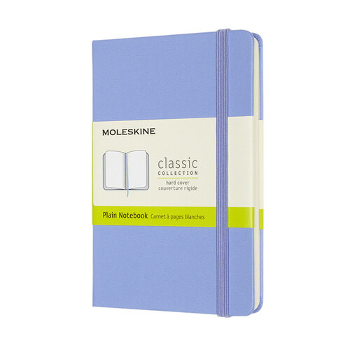 Moleskine Carnet Moleskine Pocket 90x140mm uni couverture rigide bleu hortensia