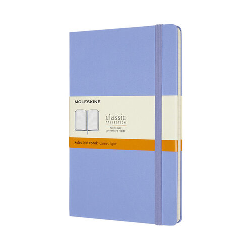 Moleskine Notitieboek Moleskine large 130x210mm lijn hard cover hydrangea blue