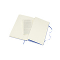 Moleskine Carnet Moleskine large 130x210mm ligné couverture rigide bleu hortensia