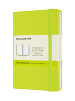 Moleskine Notitieboek Moleskine pocket 90x140mm blanco hard cover lemon green