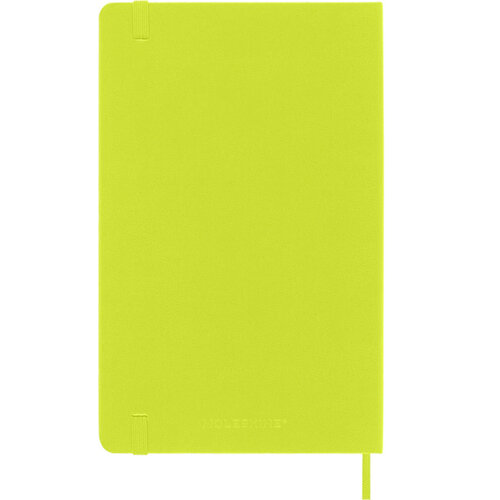 Moleskine Carnet Moleskine large 130x210mm ligné couverture rigide vert citron