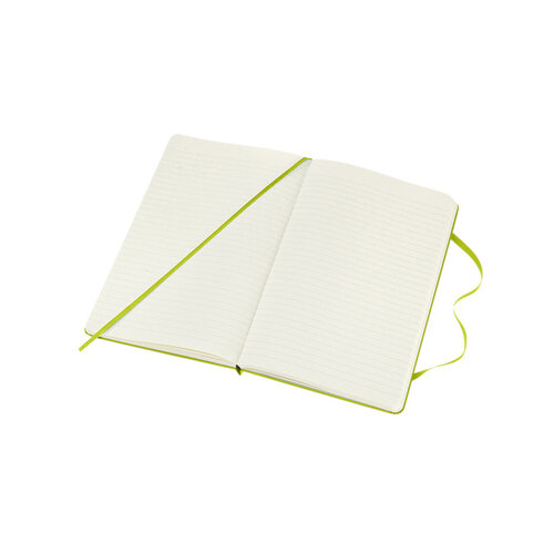Moleskine Carnet Moleskine large 130x210mm ligné couverture rigide vert citron