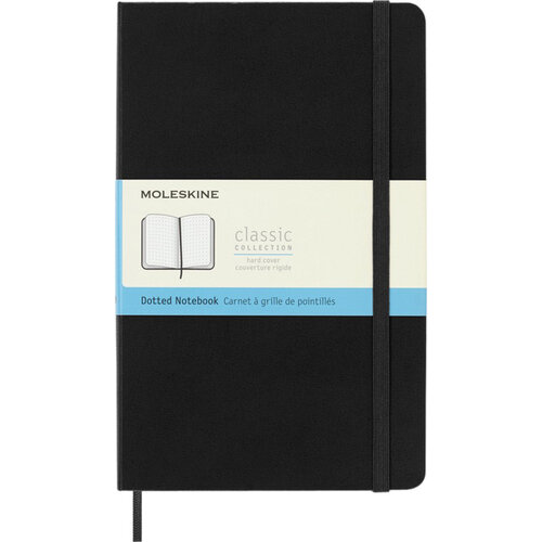 Moleskine Carnet Moleskine large 130x210mm pointillé couverture rigide noir