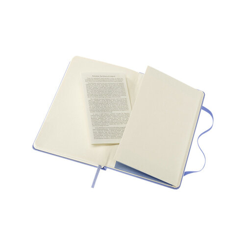 Moleskine Carnet Moleskine Pocket 90x140mm ligné couverture rigide bleu hortensia