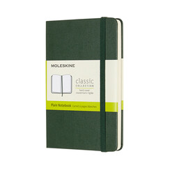 Carnet Moleskine Pocket 90x140mm uni couverture rigide vert myrte