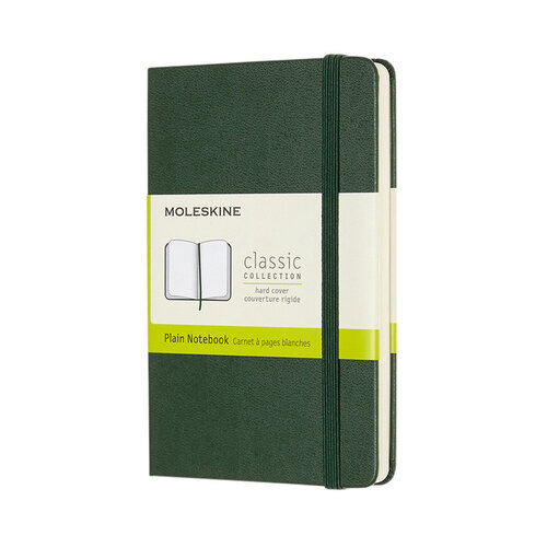 Moleskine Notitieboek Moleskine pocket 90x140mm blanco hard cover myrtle green