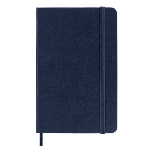 Moleskine Carnet Moleskine Pocket 90x140mm ligné couverture rigide bleu saphir