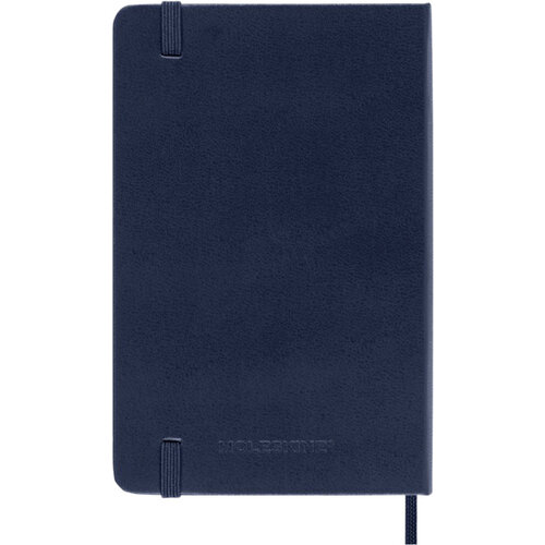 Moleskine Carnet Moleskine Pocket 90x140mm ligné couverture rigide bleu saphir