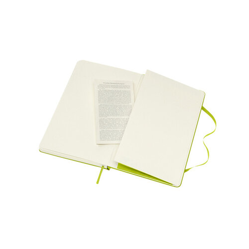 Moleskine Notitieboek Moleskine large 130x210mm blanco hard cover lemon green