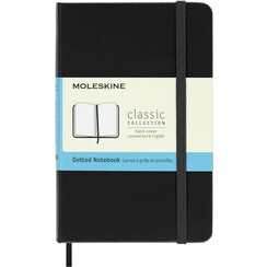Carnet Moleskine Pocket 90x140mm pointillé couverture rigide noir