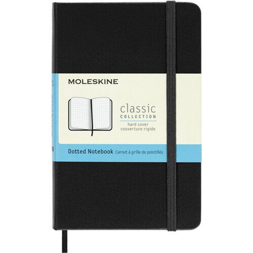 Moleskine Notitieboek Moleskine pocket 90x140mm dots hard cover zwart