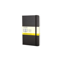 Carnet Moleskine Pocket 90x140mm carreau 5x5mm couverture rigide noir
