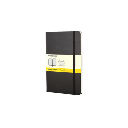 Moleskine Notitieboek Moleskine pocket 90x140mm ruit 5x5mm hard cover zwart