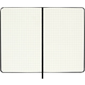 Moleskine Notitieboek Moleskine pocket 90x140mm ruit 5x5mm hard cover zwart