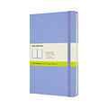 Moleskine Carnet Moleskine large 130x210mm uni couverture rigide bleu hortensia